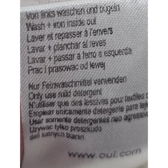 Oui Moments Sleeveless Paisley Metallic Tank Top Blouse Shirt Tee Women's 8 EUC - Picture 9 of 9